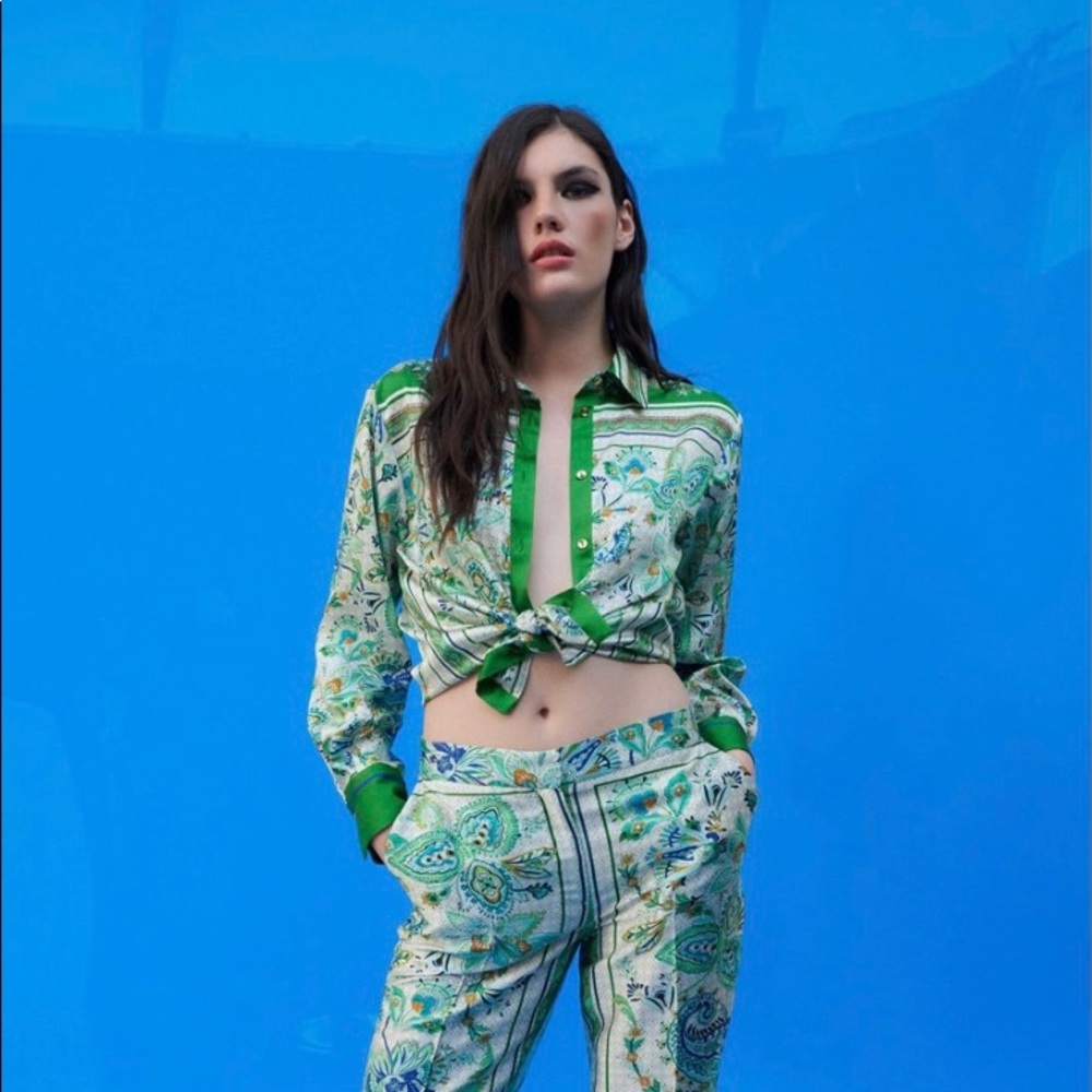 Zara Flowy Print Blouse  -